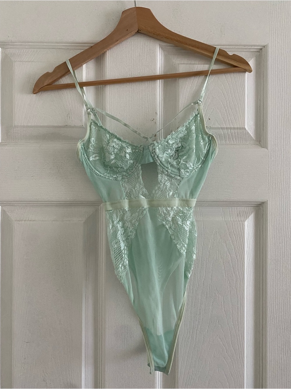 Forever 21 Mint Green Lace Bodysuit - Women Intimates